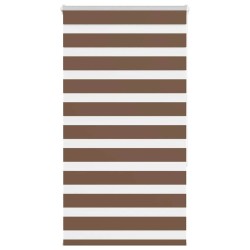 Store zèbre marron 90x150 cm largeur du tissu 85,9 cm polyester 