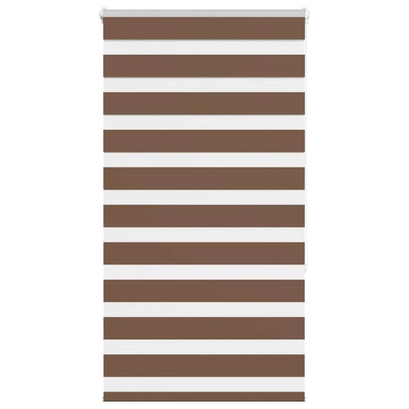 Store zèbre marron 90x150 cm largeur du tissu 85,9 cm polyester 