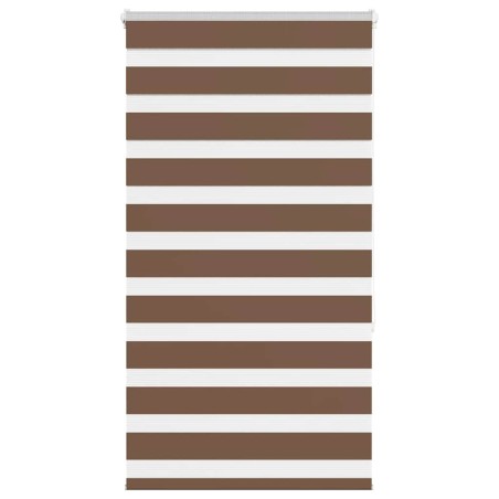 Store zèbre marron 90x150 cm largeur du tissu 85,9 cm polyester 