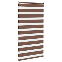 Store zèbre marron 90x150 cm largeur du tissu 85,9 cm polyester 