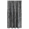 Rideaux en velours 2 pcs avec œillets gris 140x140 cm 