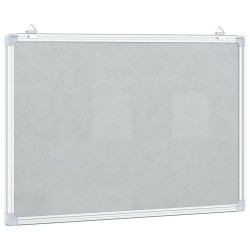 Tableau blanc magnétique 60x40x1,7 cm aluminium 