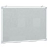 Tableau blanc magnétique 60x40x1,7 cm aluminium 