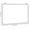 Tableau blanc magnétique 60x40x1,7 cm aluminium 