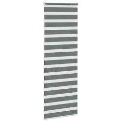 Store zèbre gris foncé largeur du tissu 70,9 cm polyester 