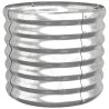 Jardinière de jardin Acier enduit de poudre 40x40x36 cm Argenté 