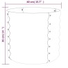Jardinière de jardin Acier enduit de poudre 40x40x36 cm Argenté 