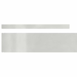 Bordure de jardin Argent 450 x 10 cm Acier inoxydable 