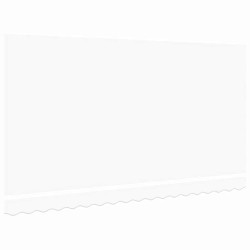 Tissu de remplacement de store pour cadre de 4x2 m Blanc 