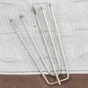 Rideaux occultants aspect lin et crochets 2 pcs Taupe 140x245cm 