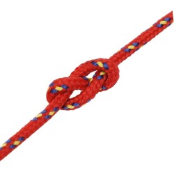 Corde de bateau Rouge 5 mm 500 m Polypropylène 