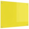 Crédence de Cuisine Jaune 80x60x0,6 cm en Verre Trempé 