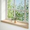 Appuis de fenêtre 2 pcs non traité 70x20x2 cm bois chêne massif 