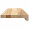 Appuis de fenêtre 2 pcs non traité 70x20x2 cm bois chêne massif 