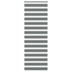 Store zèbre gris foncé largeur du tissu 65,9 cm polyester 