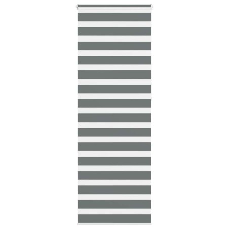 Store zèbre gris foncé largeur du tissu 65,9 cm polyester 