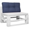 Coussin de palette bleu marine 70x40x12 cm tissu oxford 