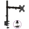Support de moniteur noir acier VESA 75/100 mm 