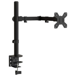 Support de moniteur noir acier VESA 75/100 mm 