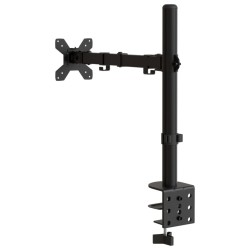 Support de moniteur noir acier VESA 75/100 mm 