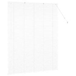 Store de Fenêtre avec des rideaux Autre Blanc 140 x 175 cm Aluminium 