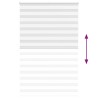 Store zèbre blanc 150x230 cm largeur du tissu 145,9cm polyester 