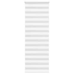 Store zèbre blanc 70x230 cm largeur du tissu 65,9 cm polyester 