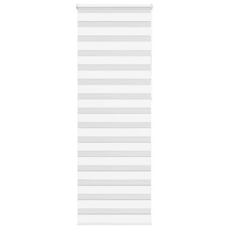 Store zèbre blanc 70x230 cm largeur du tissu 65,9 cm polyester 