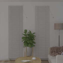Store de Fenêtre avec des rideaux Autre Blanc 80 x 130 cm Aluminium 