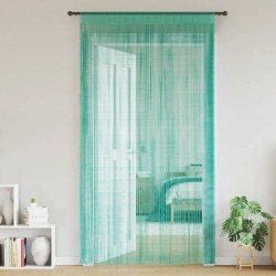 Rideau en fils 2 pcs 140 x 250 cm turquoise 