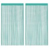 Rideau en fils 2 pcs 140 x 250 cm turquoise 