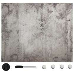 Tableau noir magnétique mural Verre 40x40 cm 