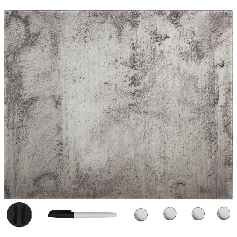 Tableau noir magnétique mural Verre 40x40 cm 