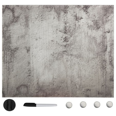 Tableau noir magnétique mural Verre 40x40 cm 