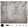 Tableau noir magnétique mural Verre 40x40 cm 
