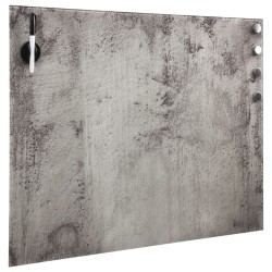 Tableau noir magnétique mural Verre 40x40 cm 