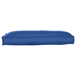 Coussin de Palette Assise/Dossier Bleu Royal 120x60x12 cm Tissu Oxford 