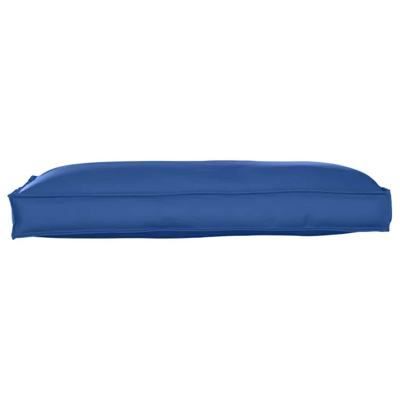 Coussin de Palette Assise/Dossier Bleu Royal 120x60x12 cm Tissu Oxford 