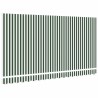 Tissu de Remplacement d'Auvent pour Cadre 4x2 m en Vert et Blanc 