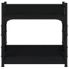 Support d'imprimante 2 niveaux noir 40x20x40 cm 