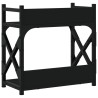 Support d'imprimante 2 niveaux noir 40x20x40 cm 