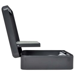 Coffre-fort portable Gris foncé Acier Moyen Coffre-fort portable 