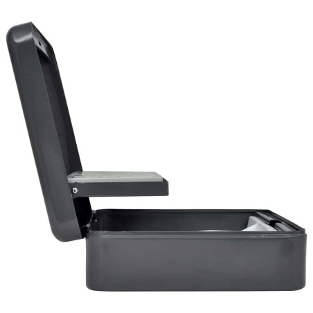 Coffre-fort portable Gris foncé Acier Moyen Coffre-fort portable 