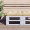 Coussin de palette beige 60x60x12 cm tissu 