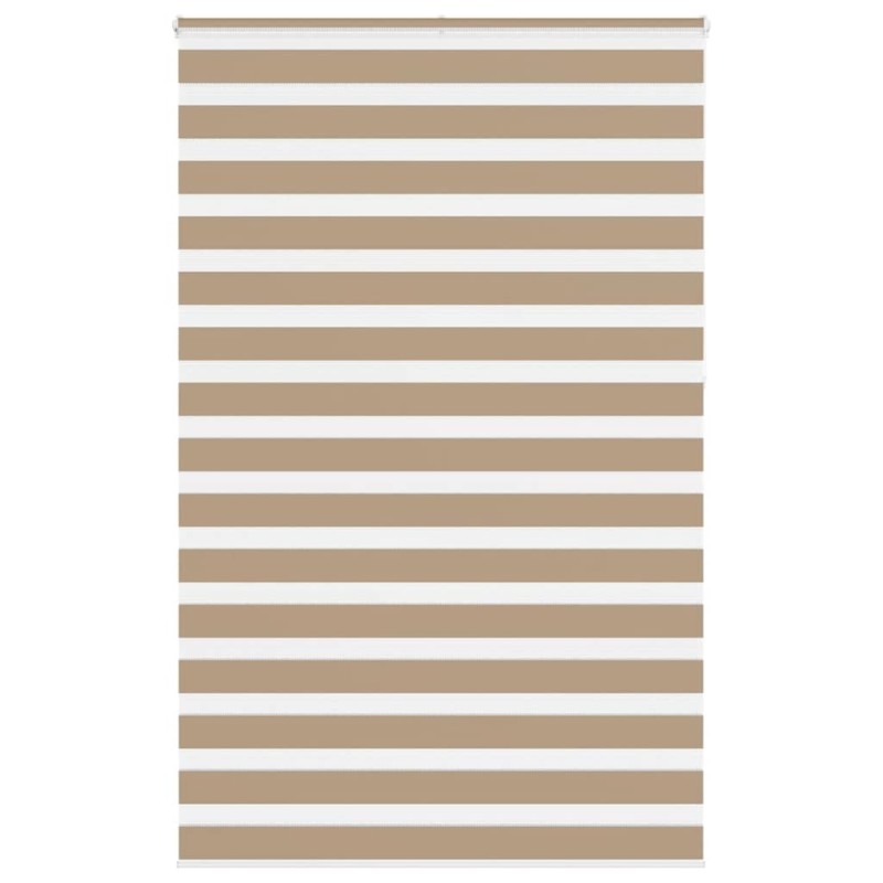 Store zèbre marron sable largeur du tissu 145,9 cm polyester 