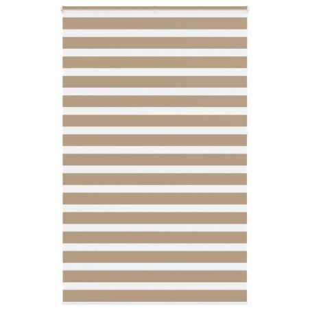 Store zèbre marron sable largeur du tissu 145,9 cm polyester 