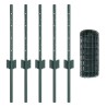 Grillage Euro avec 5 Poteaux U Vert 0.4x10 m Acier 