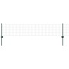 Grillage Euro avec 5 Poteaux U Vert 0.4x10 m Acier 