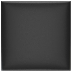 Panneaux muraux 12 pcs Noir 30x30 cm Similicuir 1,08 m² 