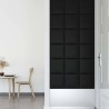 Panneaux muraux 12 pcs Noir 30x30 cm Similicuir 1,08 m² 